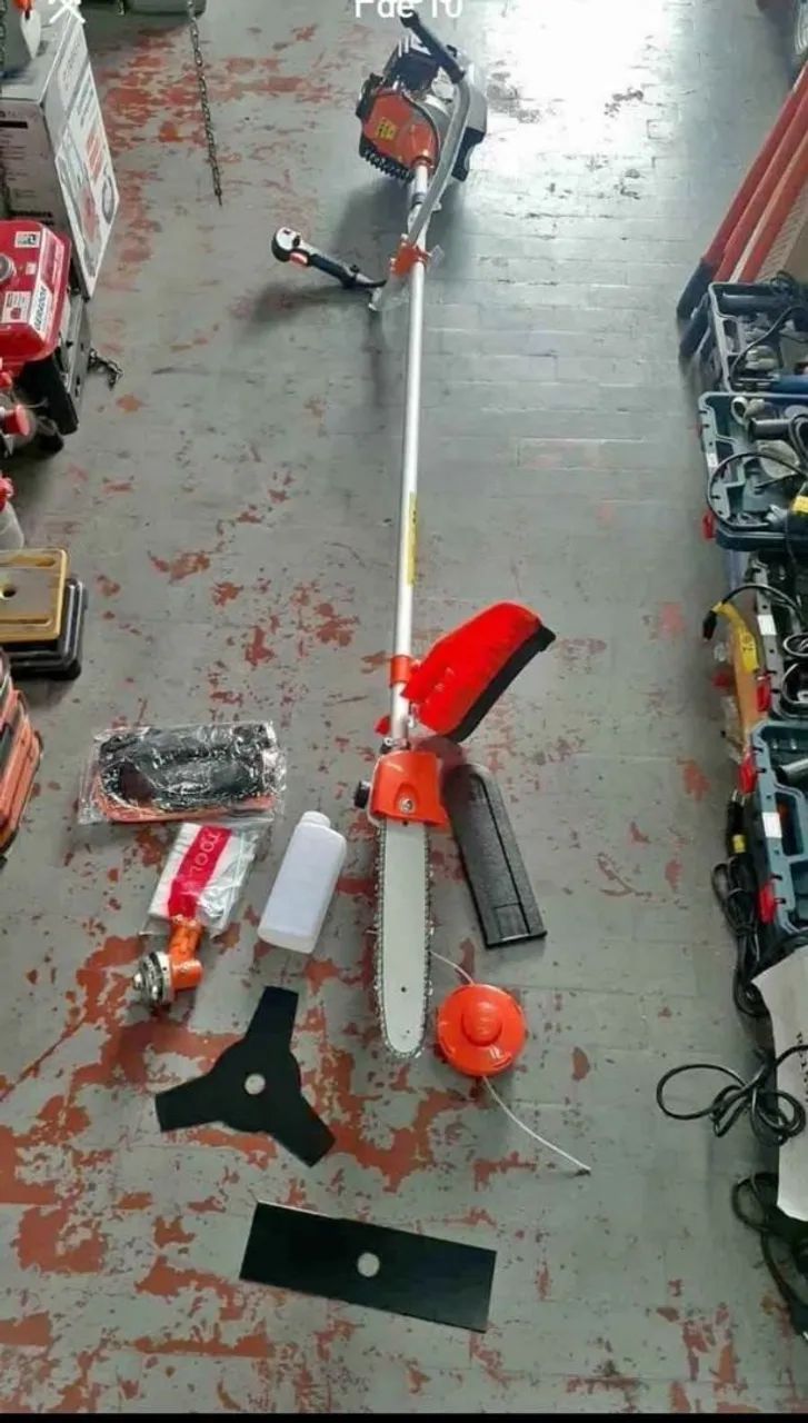 Roçadeira 63cc  a gasolina  com Moto poda e Lâminas - Foto 2