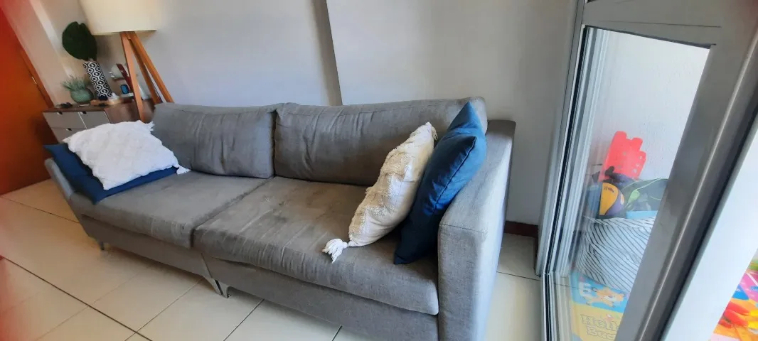 vendo sofá cinza