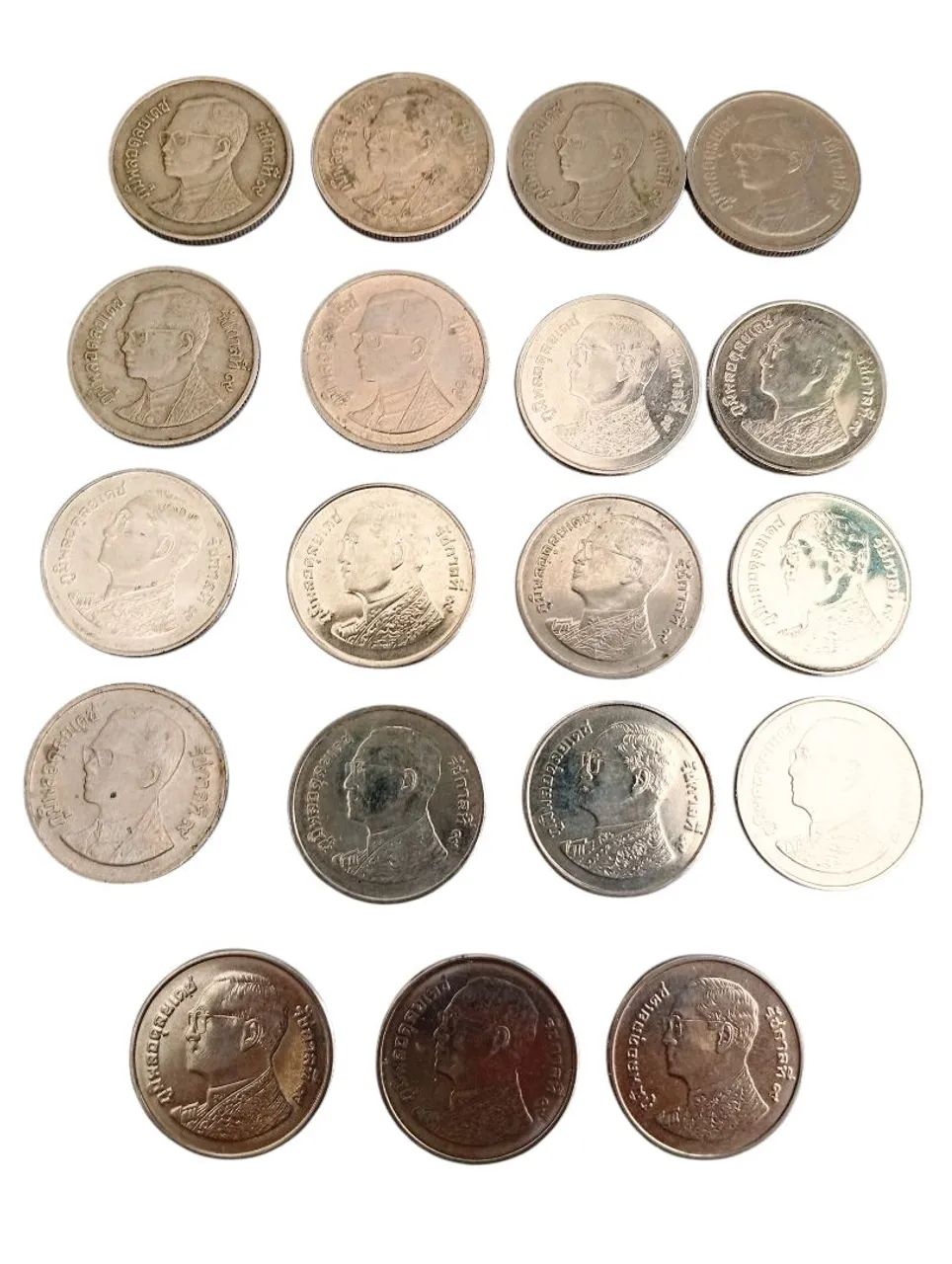 Moedas tailandesas antigasThai 1 Baht - Foto 3