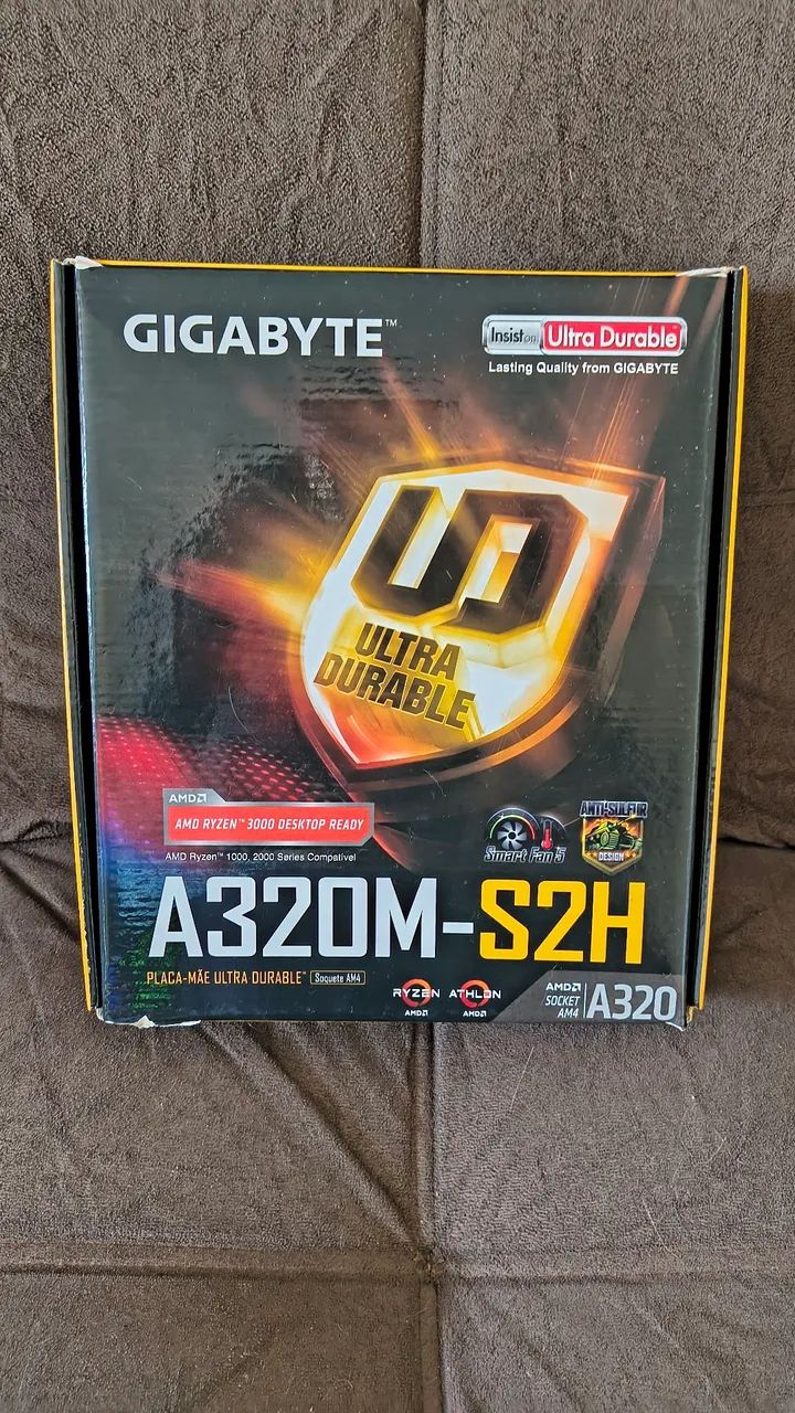 Placa-Mãe Gigabyte GA-A320M-S2H, AM4, Ryzen! Zero. - Foto 5
