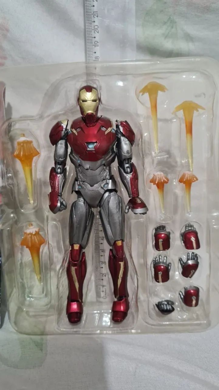 O ITEM MAIS INCRÍVEL QUE JA VIU FIGURA AÇÃO HOMEM DE FERRO COMPLETO ARTICULADO - Foto 3