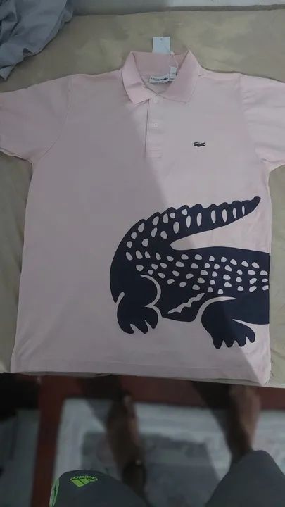 Polo Lacoste Rosa bebê  - Foto 3