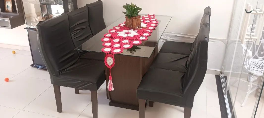 Mesa de jantar 6 cadeiras impecáveis  - Foto 3