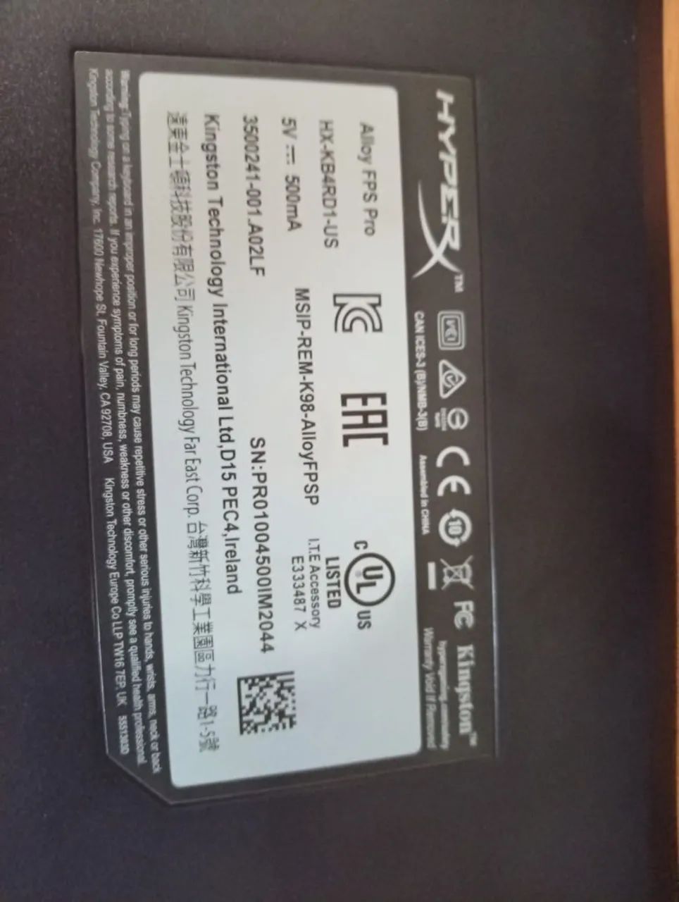 HyperX FPS Alloy Pro - Cherry MX red - Foto 2