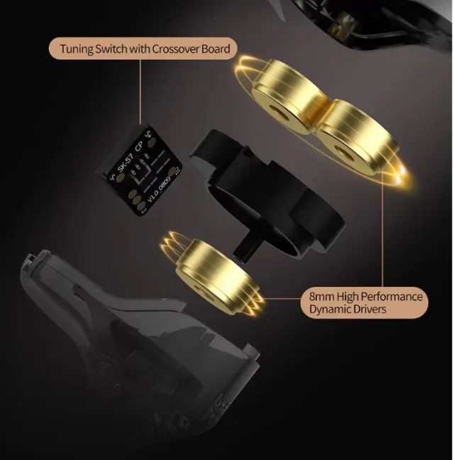Fone KZ VADER - 6 Drivers - BASS - Foto 4