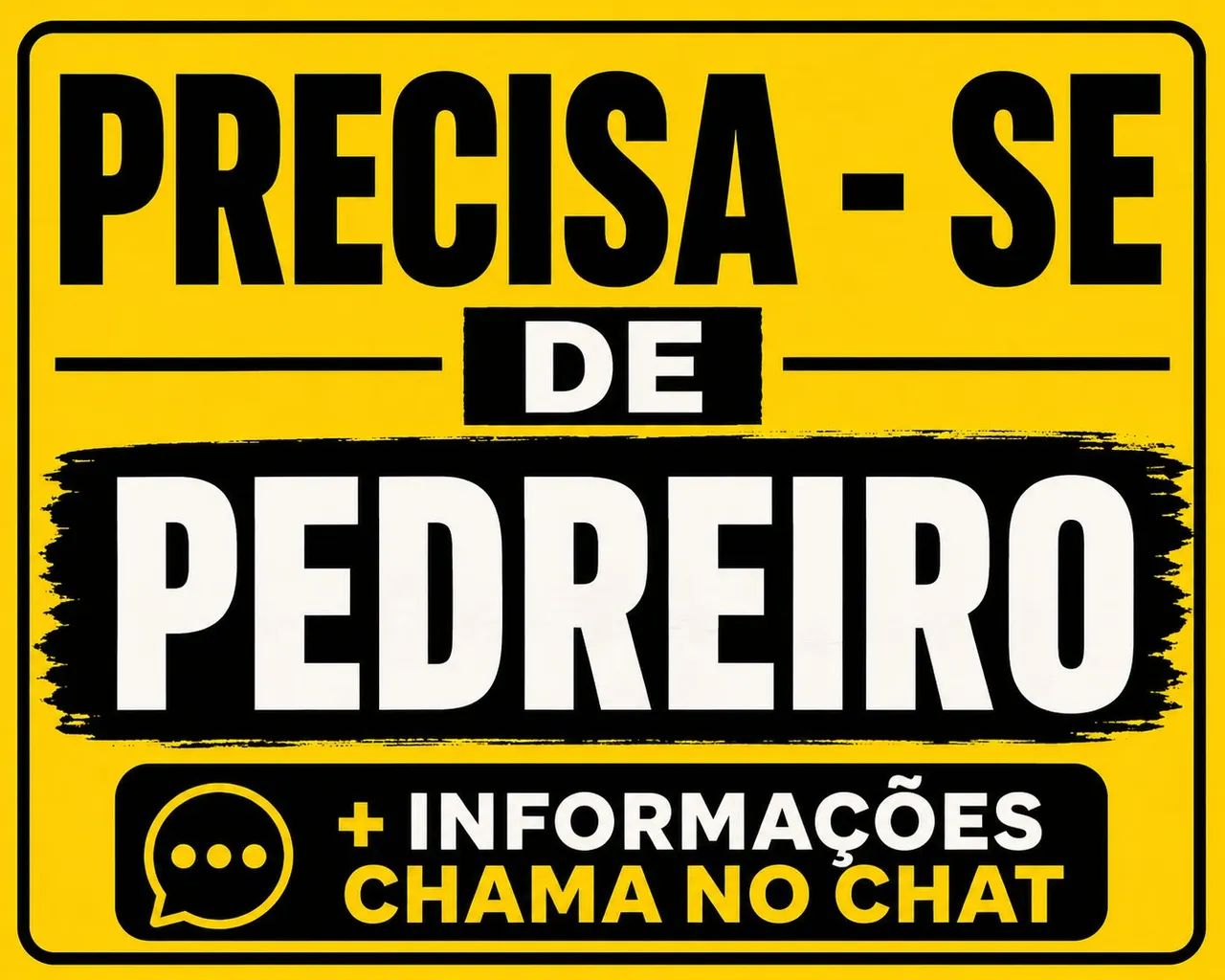 precisa - se de pedreiro 
