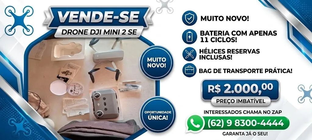 Drone DJI MINI 2 SE muito novo