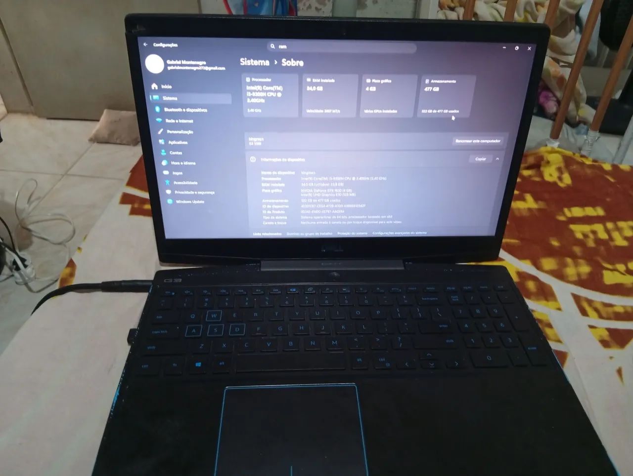 Vende-se notebook gamer dell  - Foto 3