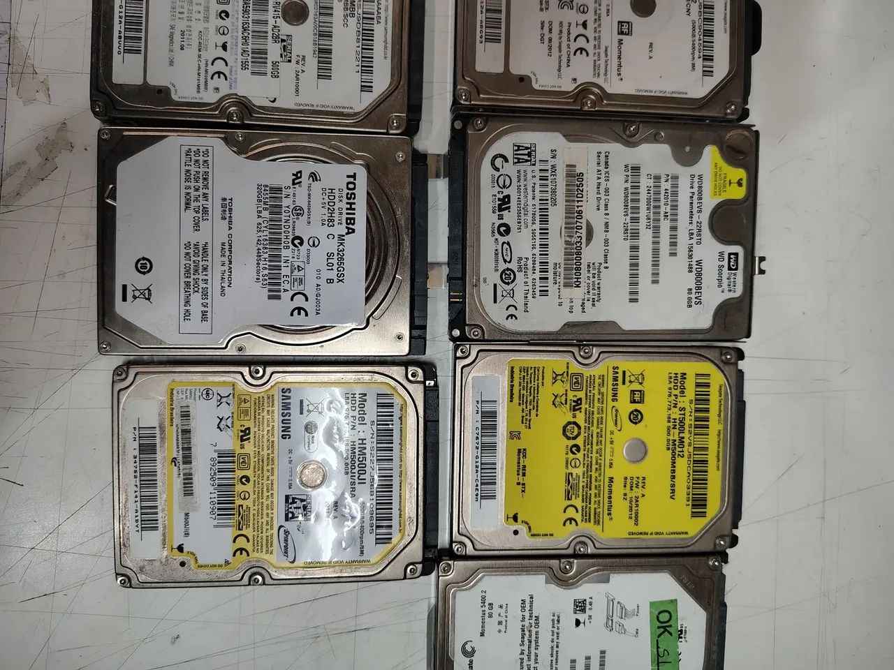 Lote 9 hd laptops usados sem teste  - Foto 3