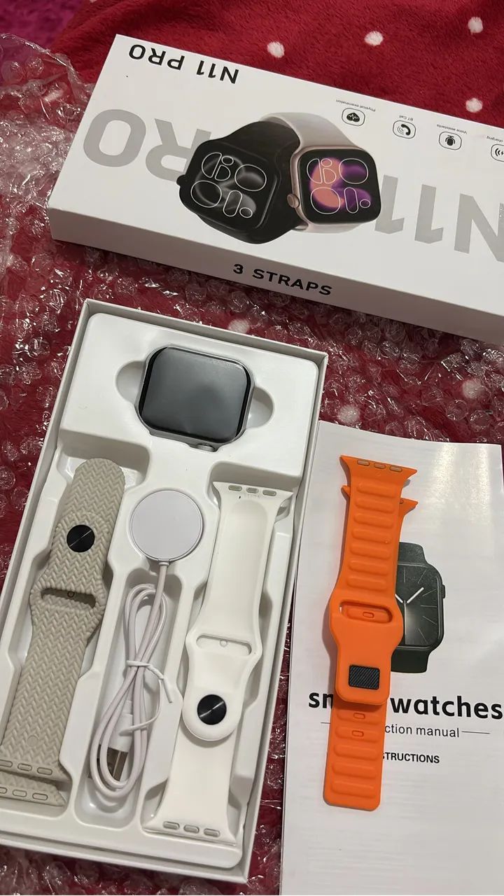Smartwatch Premium + 3 ou 4 Pulseiras Inclusas - Smartwatches