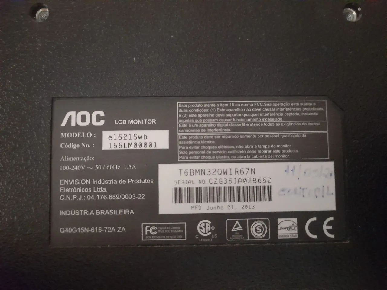 Monitor AOC, Teclado e Mouse  - Foto 4