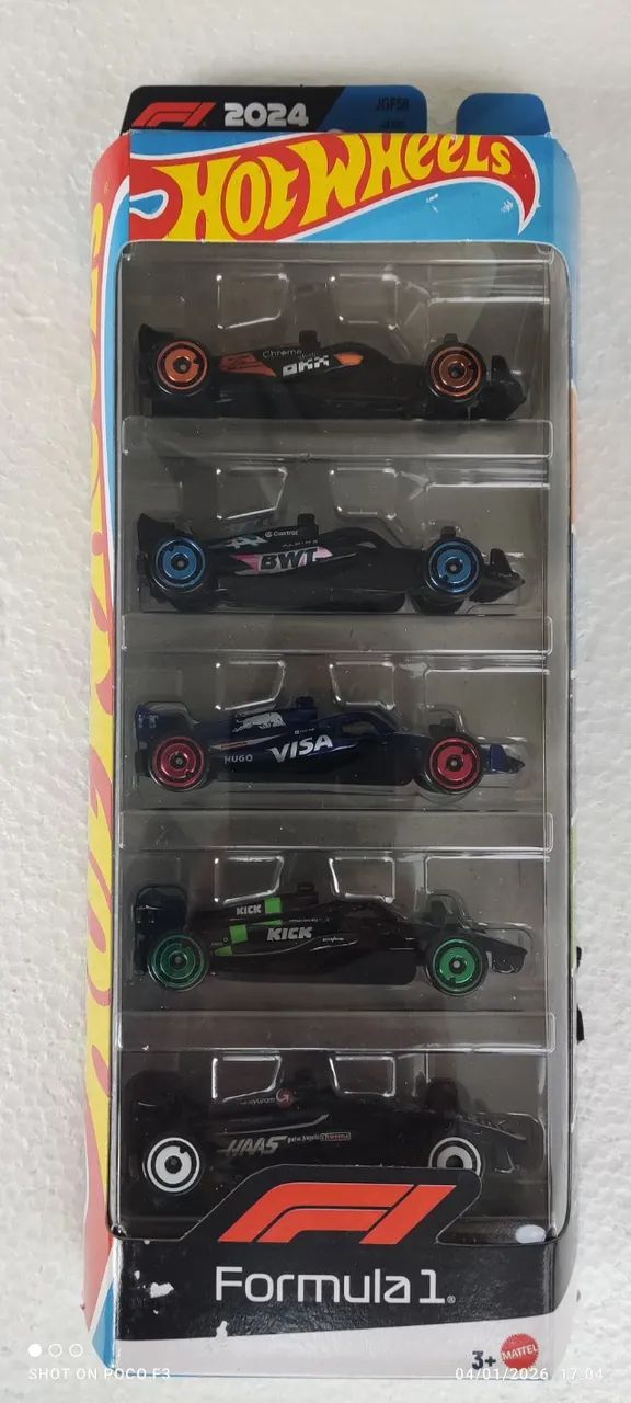 Carrinho Hot Wheels 1:64 Kit Fórmula-1 com 5 - Foto 5
