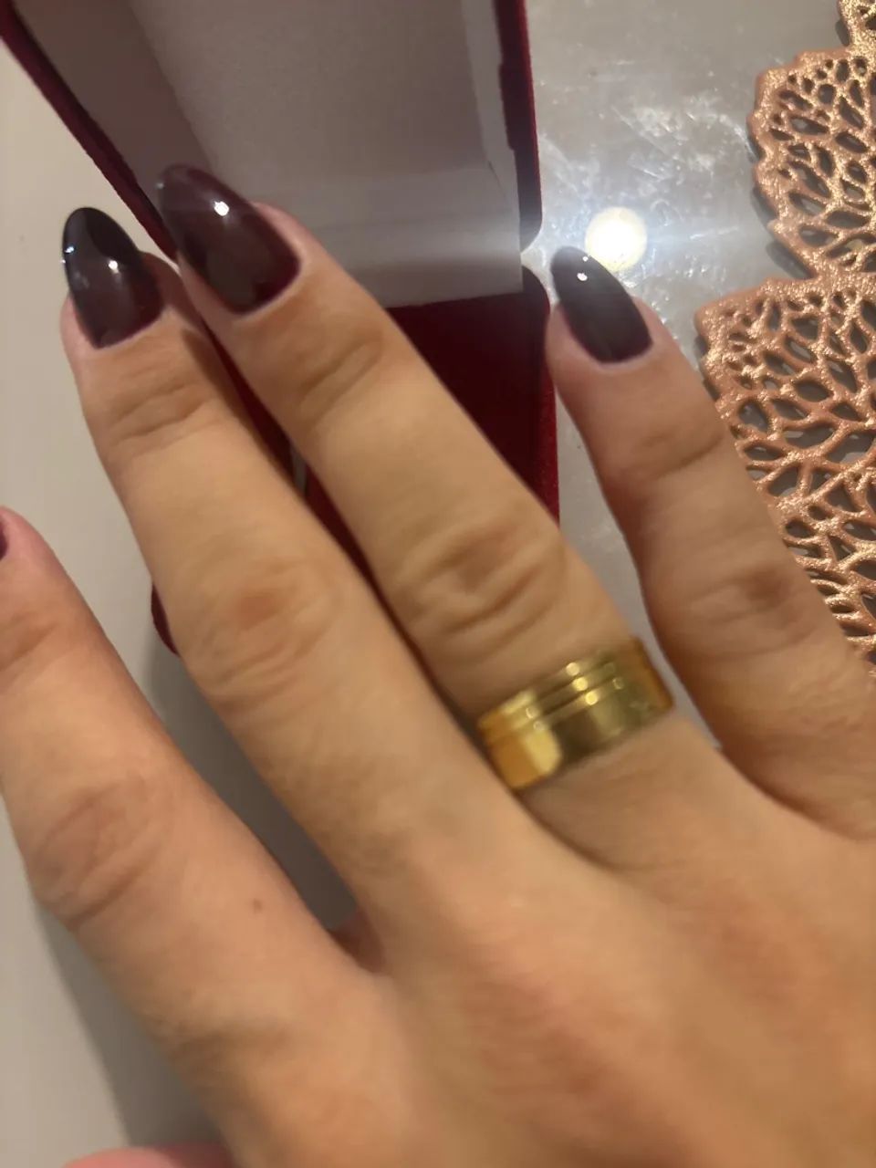 Aliança 3g ouro 18K - Foto 3