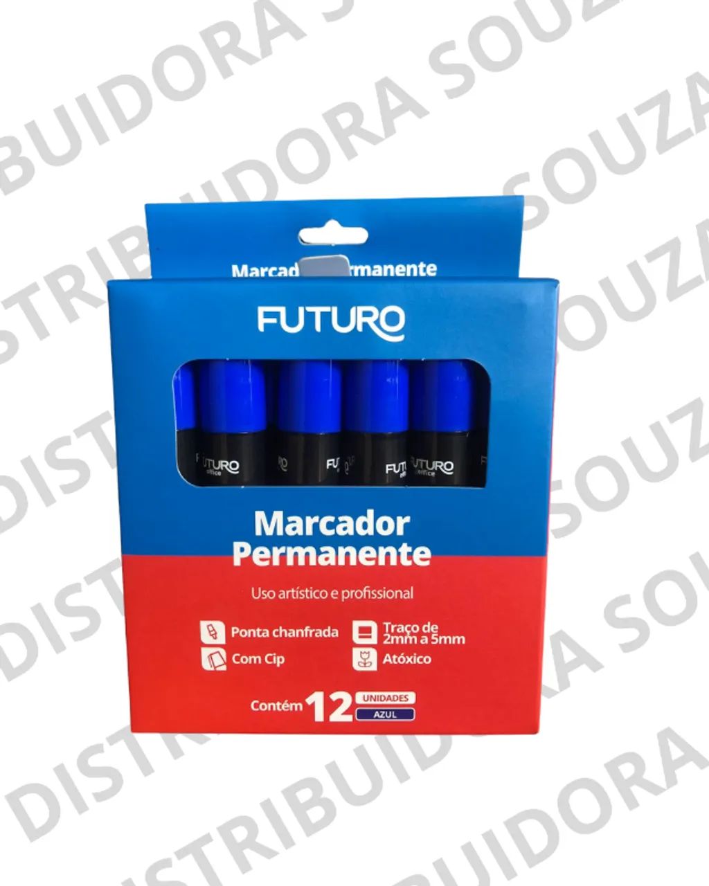 MARCADOR PERMANENTE AZUL UNIDADE