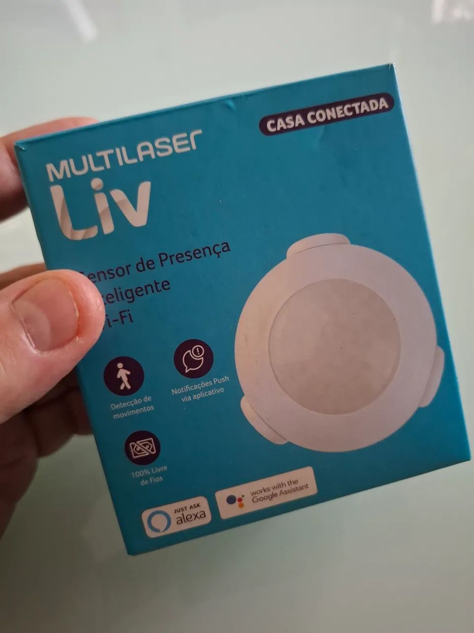 Sensor de presença inteligente Multilaser Liv - SE230