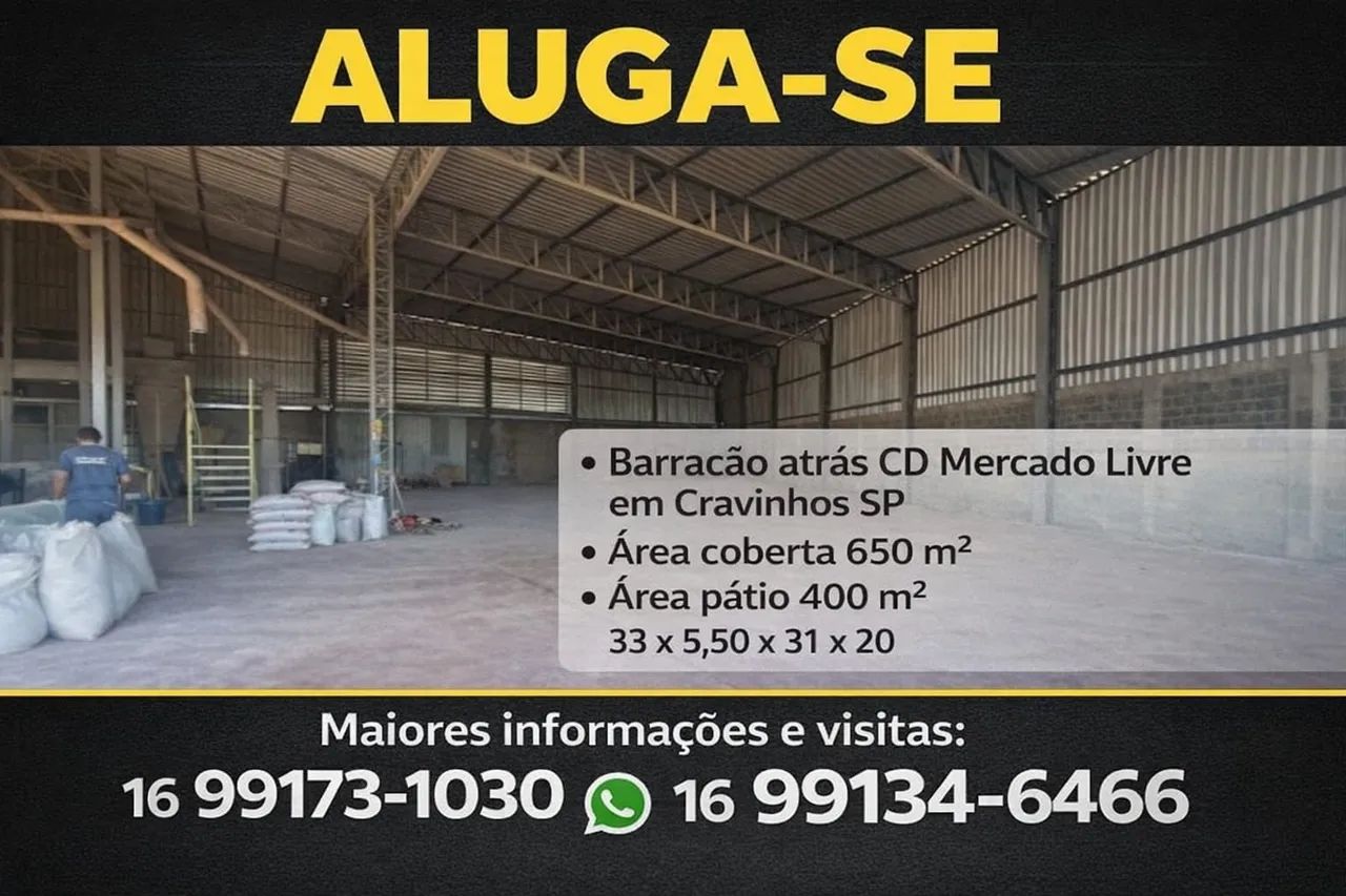Barracão para Locação em Cravinhos 