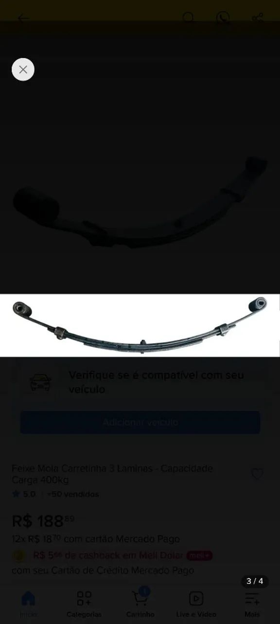 Fecho de mola carrocinha 