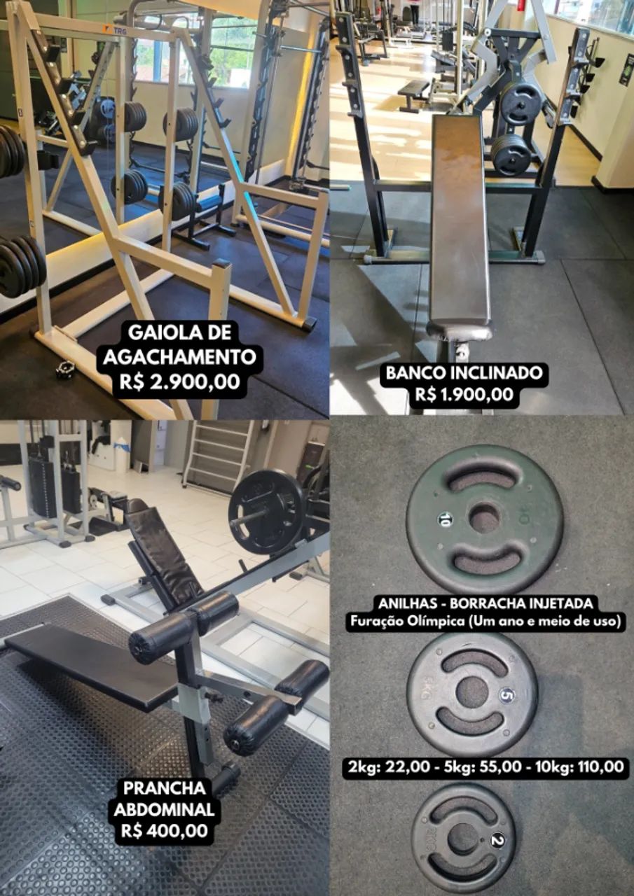 Aparelhos de Musculação e Anilhas - Foto 3