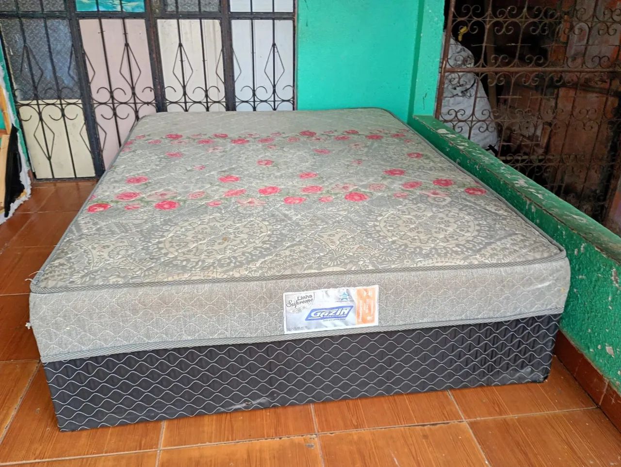 Cama Box Casal Espuma Gazin - Semi Nova (ENTREGA GRÁTIS) - Foto 2