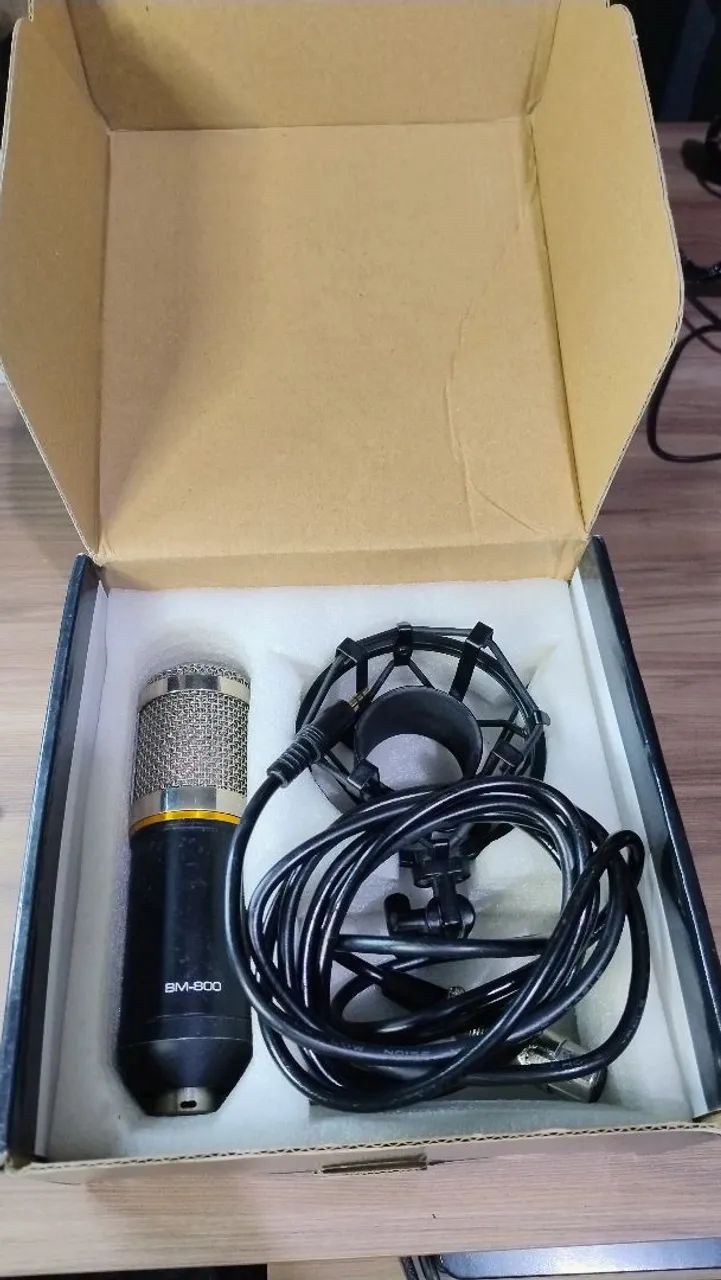 Mixer de Áudio e Microfone Condensador BM800 - Foto 5