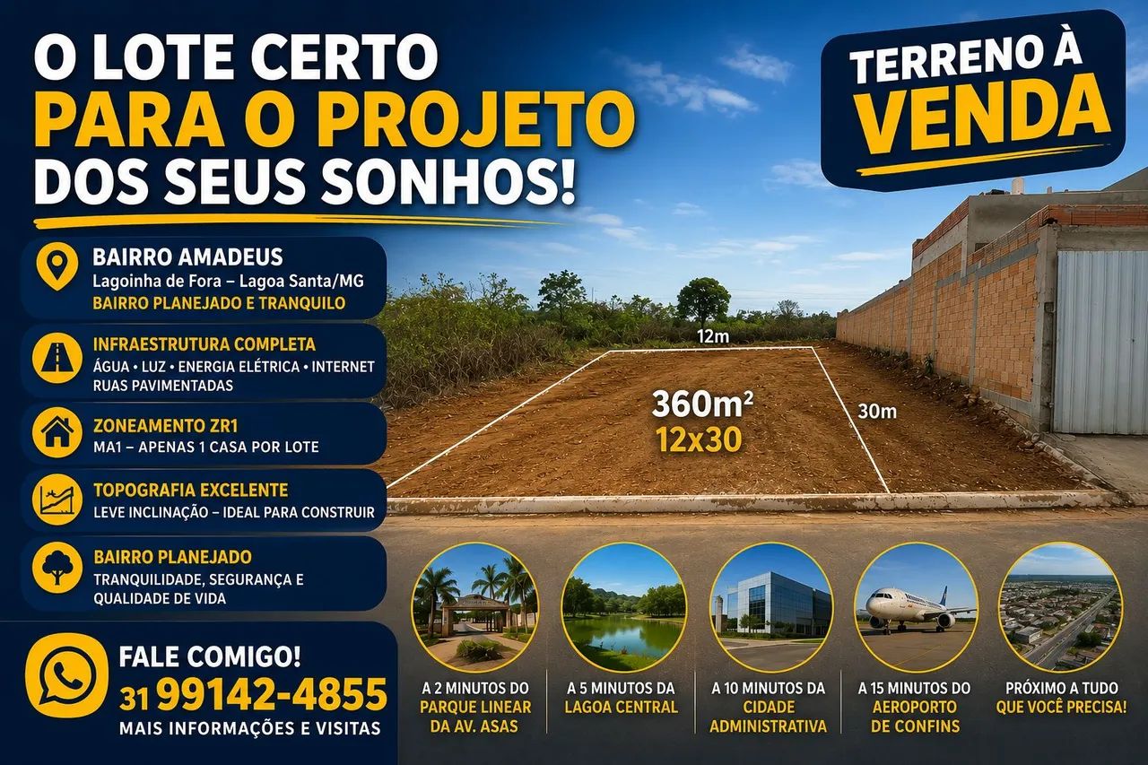 Lagoa Santa/MG - Oportunidade de Ouro