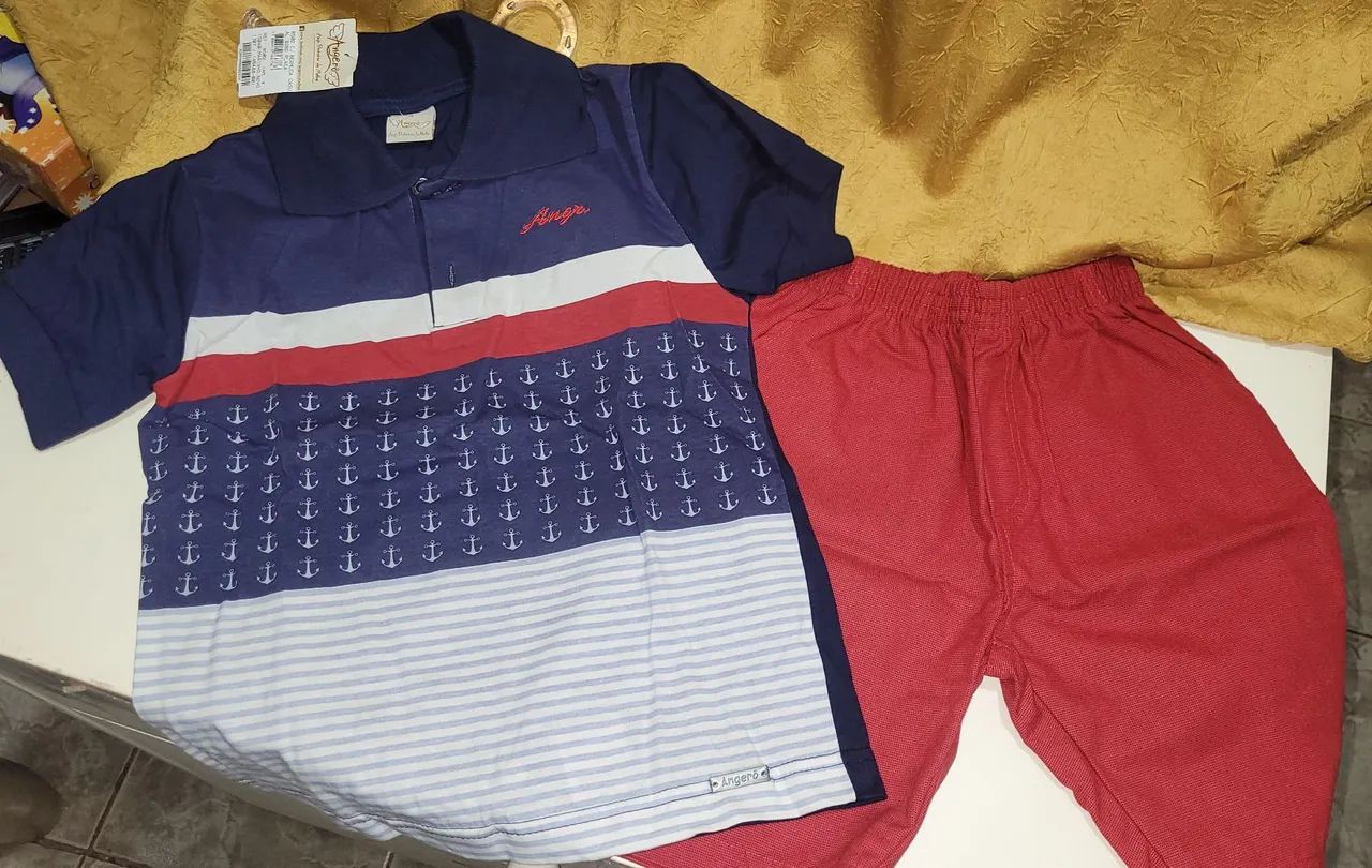Vatias peças de roupas infantis usadas - Foto 4