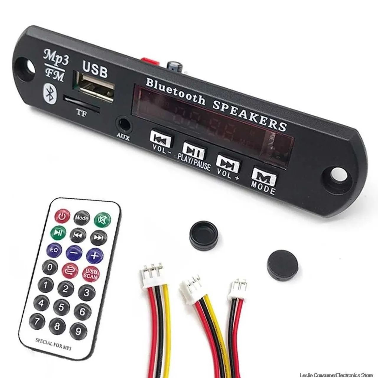 Placa Amplificadora de Áudio Bluetooth com Rádio FM placa  som - Foto 2