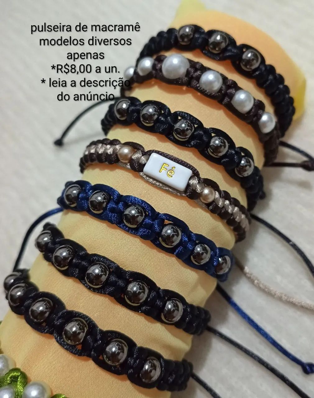 Acessórios femininos pulseiras de macramê   - Foto 5