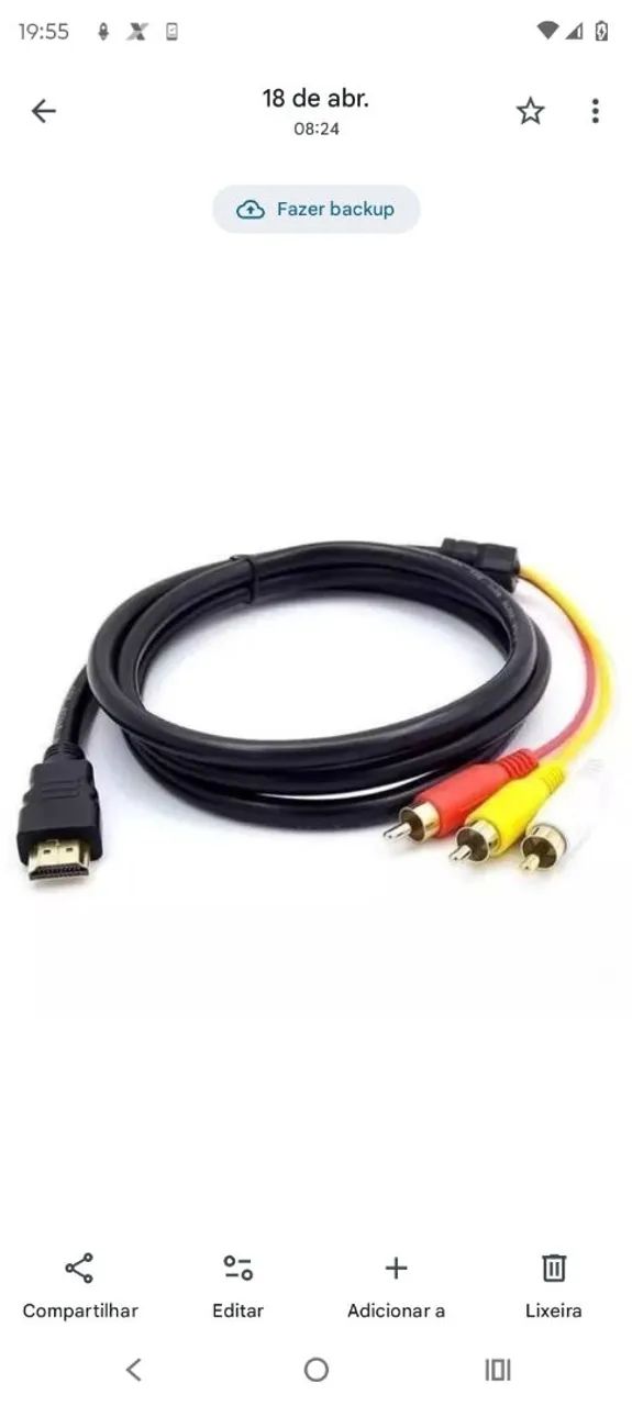 Cabo HDMI para 3RCA AV  - Foto 3