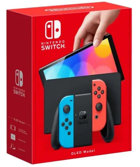 Console Nintendo Switch Oled Neon Desbloqueado 515GB + Frete