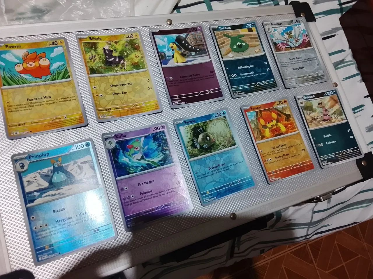 Set Cartas Pokémon Originais Holo Comuns - Foto 4