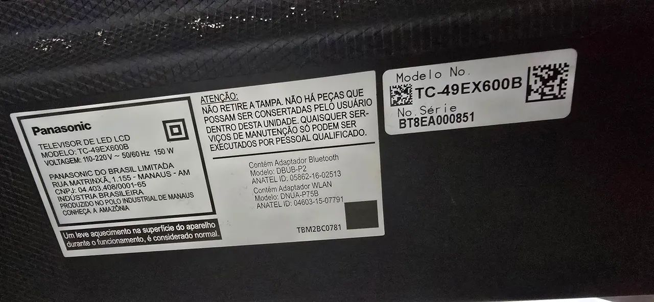 TV 49 polegadas Panasonic para retirar peças  - Foto 3