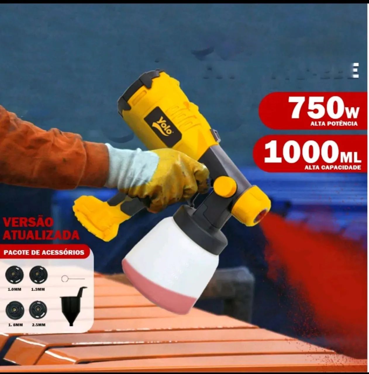 Pistola de pintura pulverizadora
