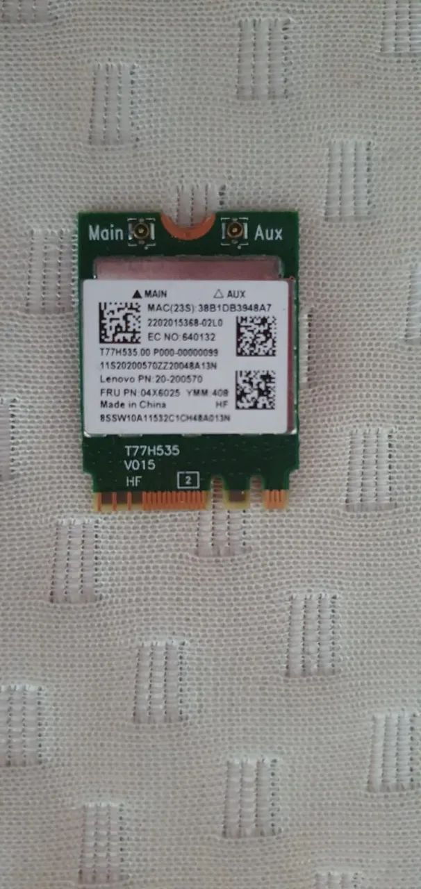 Placa de Rede Sem Fio Wi-Fi + Bluetooth Original Lenovo G40