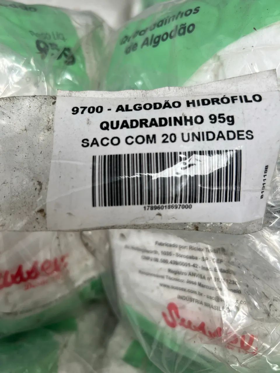 Algodão Hidrófilo 95g , saco com 20 unidades. - Foto 2