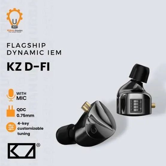 Fone profissional kz DFI com switch tuning  - Foto 2