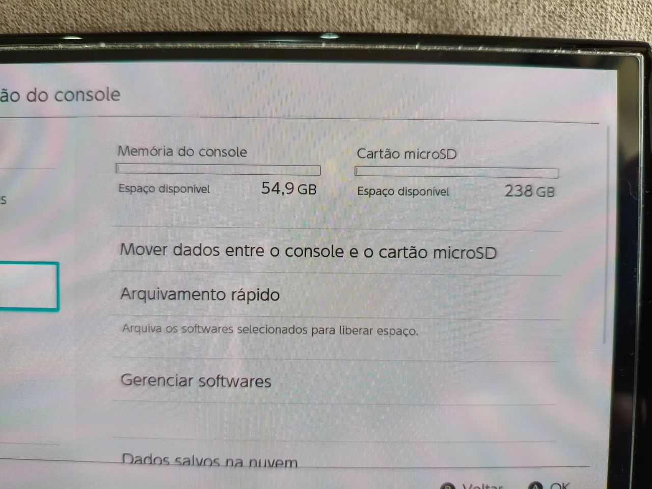 Nintendo Switch OLED 64GB + Cartão MicroSD 256GB + Pro Controller + Acessórios  - Foto 4
