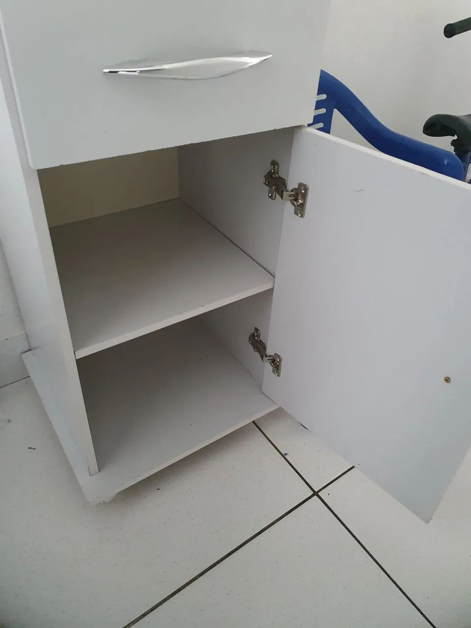 Armário Pequeno Branco Retângulo - Foto 5