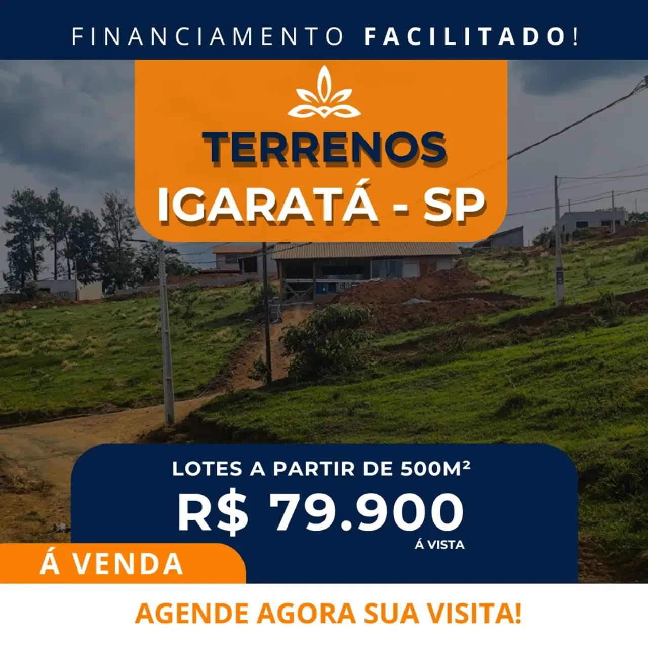 TERRENO EM IGARATÁ COM ENTRADA DE R$20 MIL