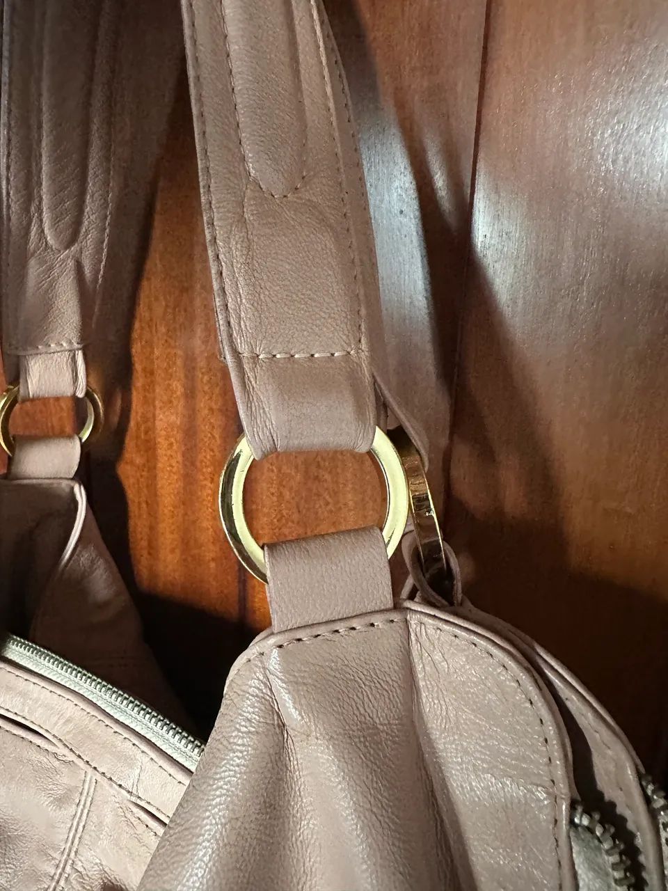 Bolsa em couro legítimo (Marca Couro Fino) - Foto 2