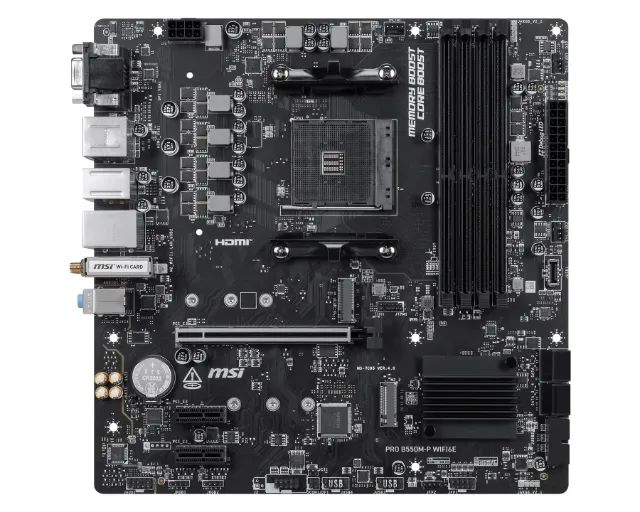 Placa Mãe, MSI PRO B550M-P, WIFI6 E - LOJA CONCEITUADA - Foto 2
