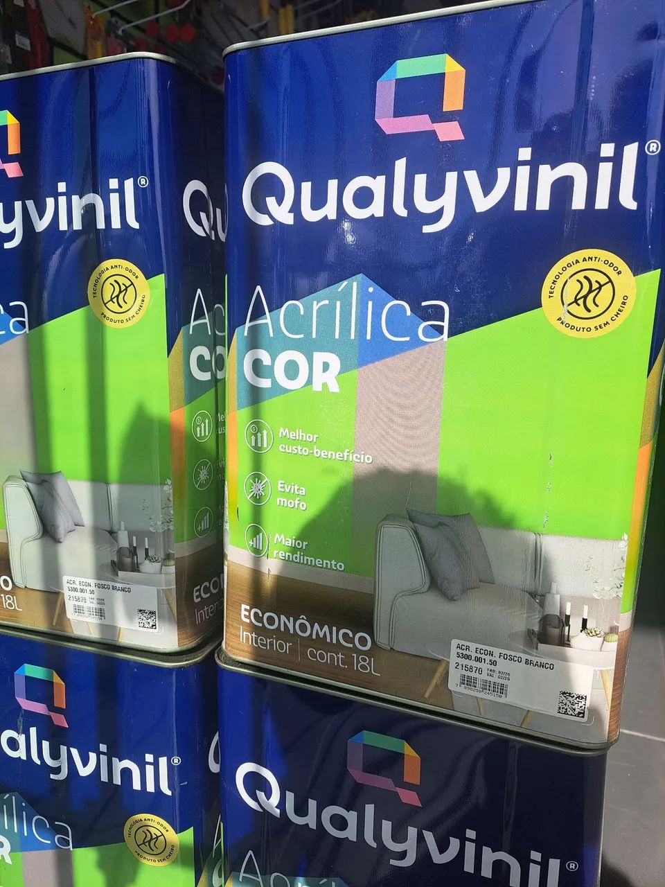 Reposição tinta acrílica interna 18l