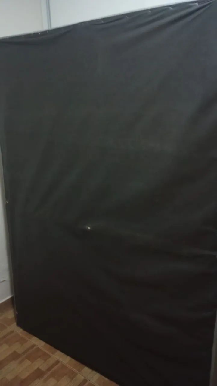 Box casal 1,38 x 1,88 em tecido cinza  - Foto 3