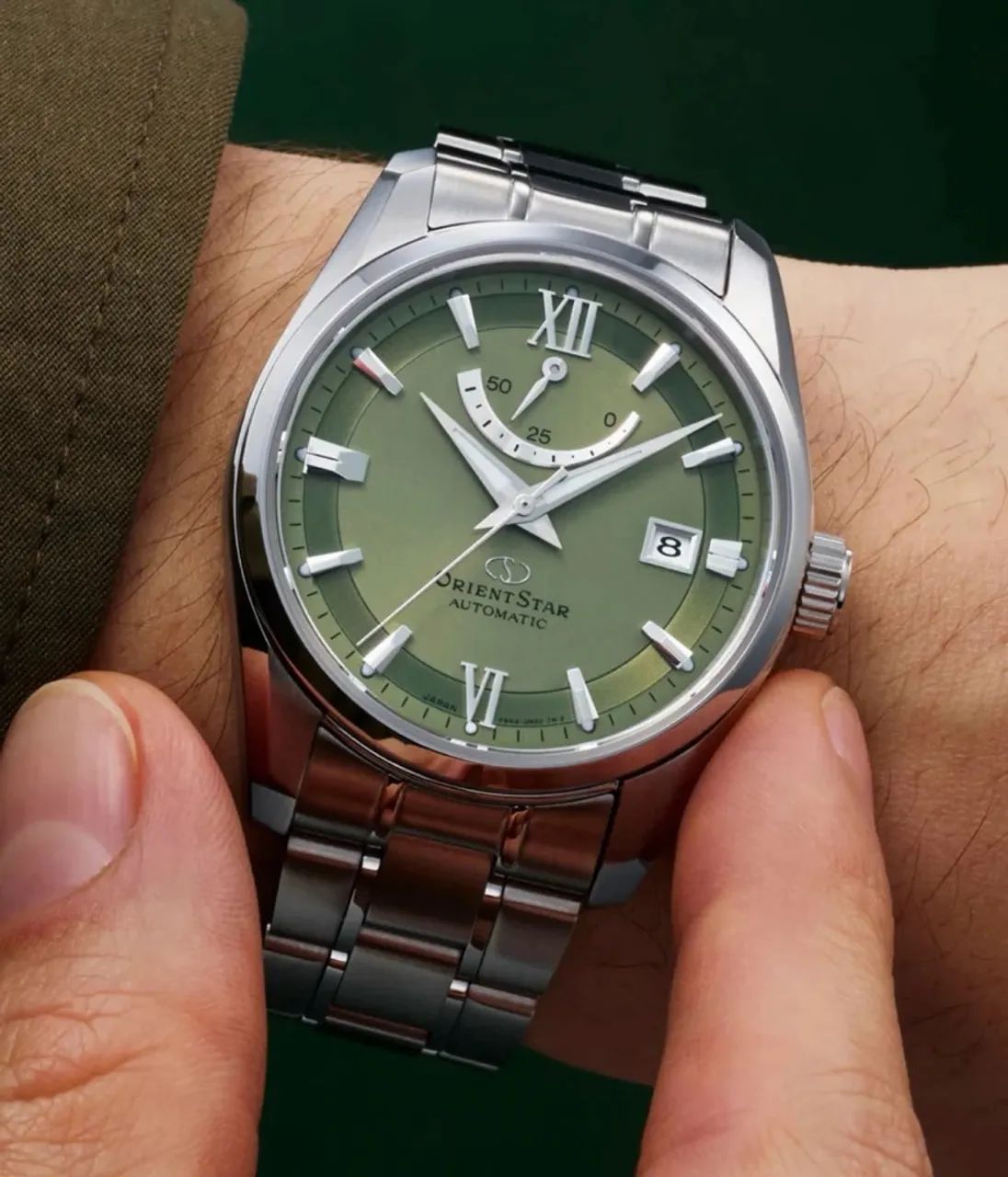 Relógio Orient Star Contemporary Verde Automático  - Foto 3