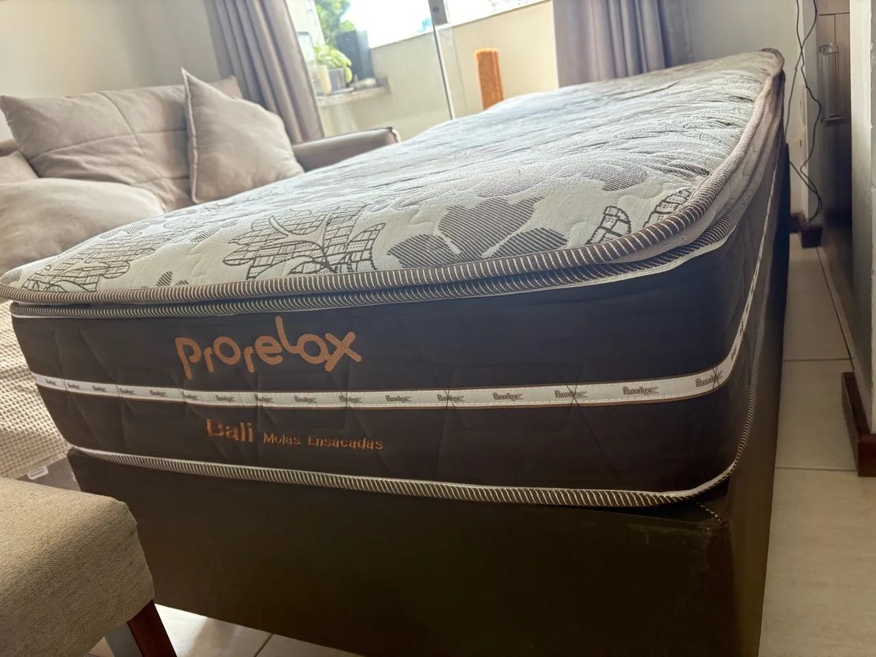 CAMA BOX SOLTEIRO BALI PRORELAX (Molas ensacadas + espuma D-33) 