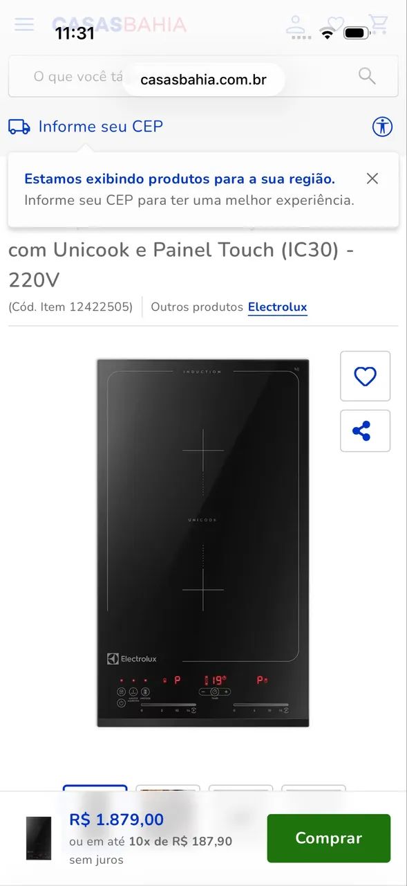 Cooktop Eletrolux duas bocas  - Foto 3