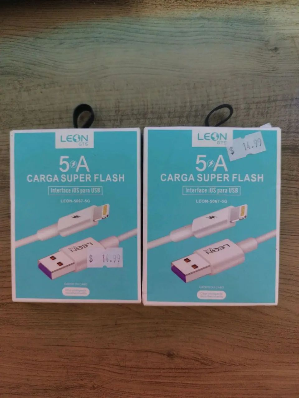 cabo carregador leon gts 5a ios para usb branco
