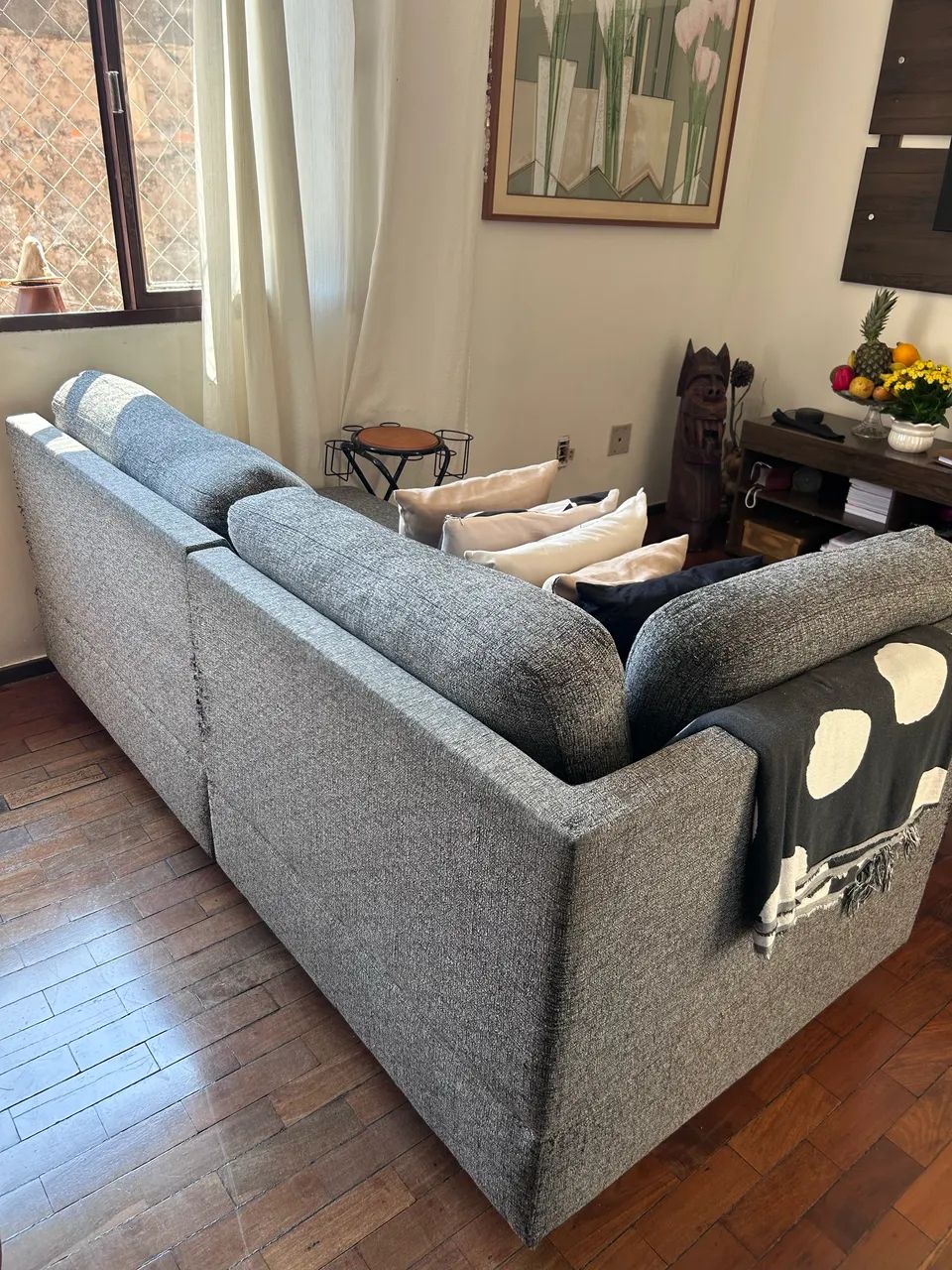 Sofá simples 3 lugares CONSERVADO  - Foto 4