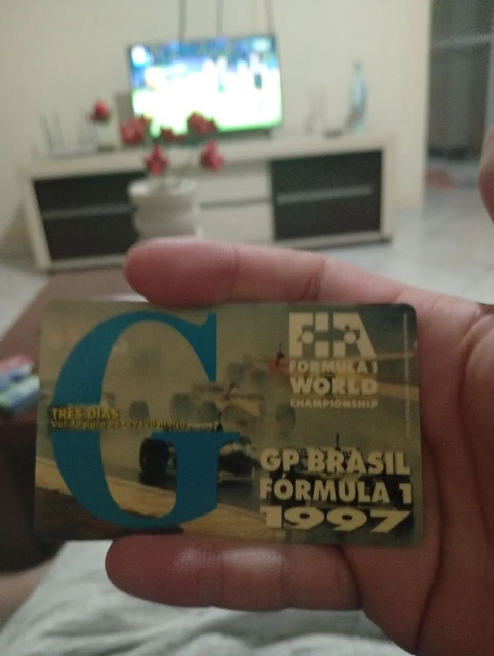 Ingresso original GP do Brasil Formula 1 1997