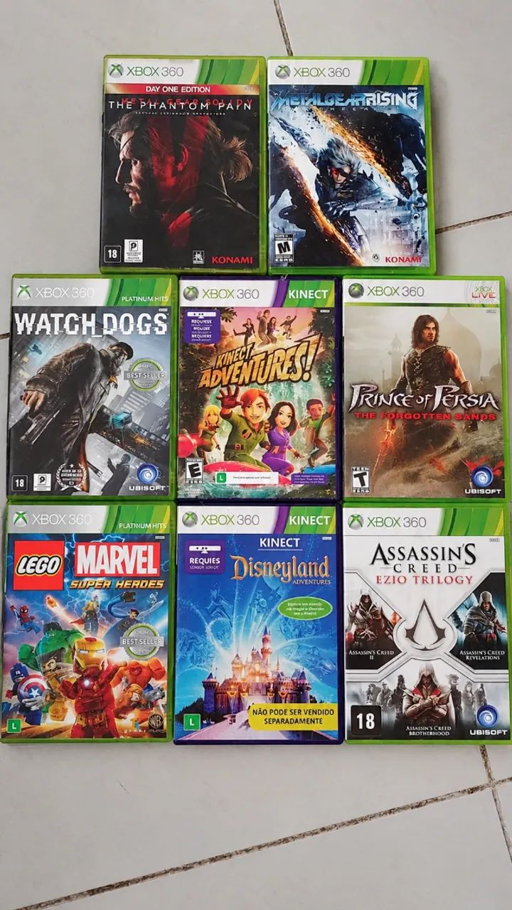 XBOX Bloqueado + Kinect + 10 Jogos Originais - Foto 2